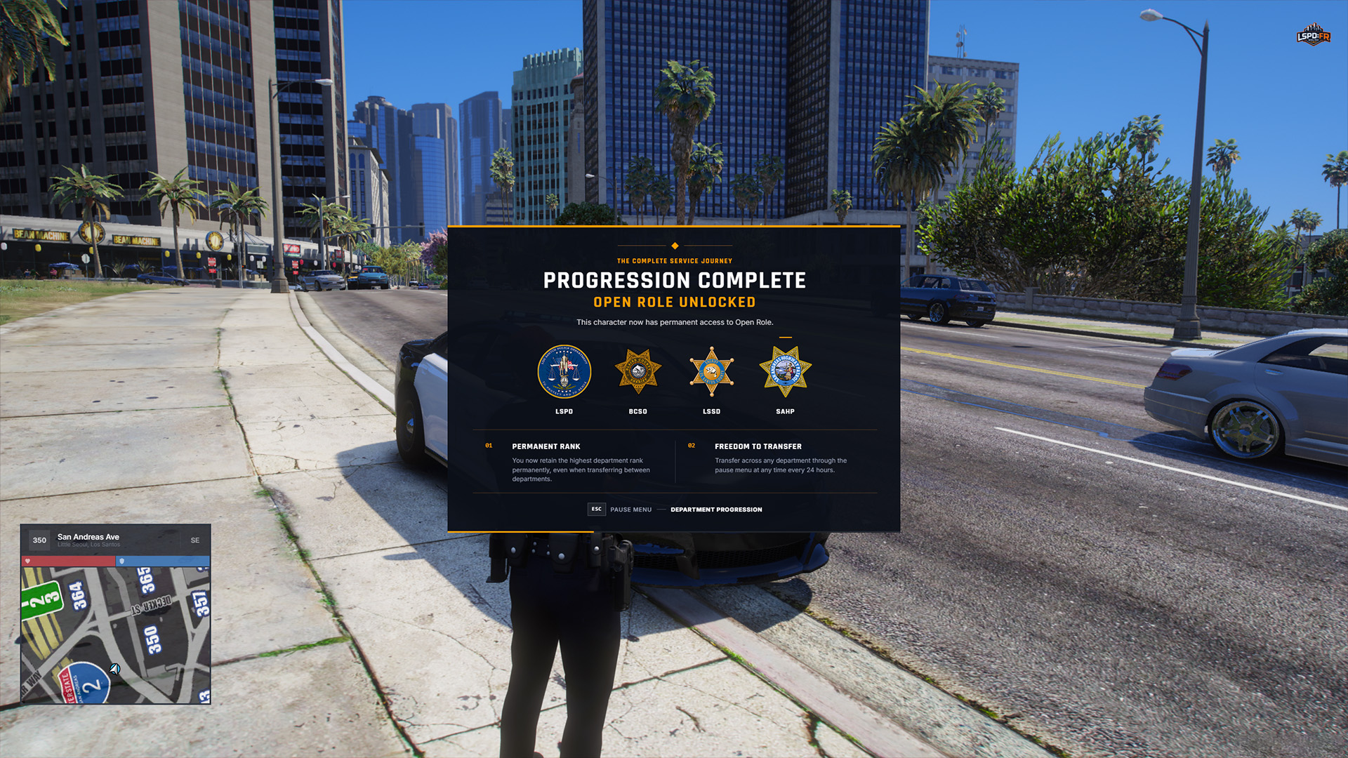 Refreshed banner notification shown when a player achieves Open Role