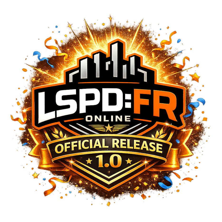 LSPD:FR Online v1.0.0 release logo