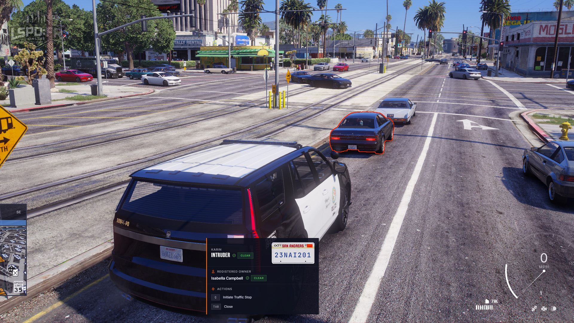 Traffic Stop Mode
