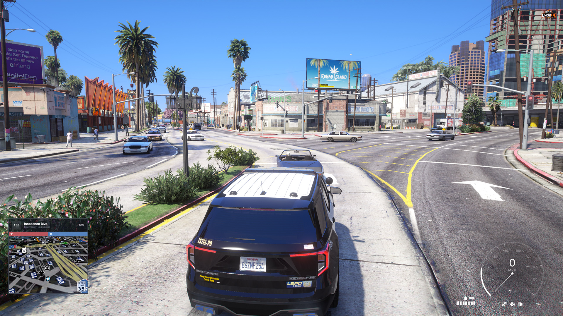 The LSPD:FR Online HUD