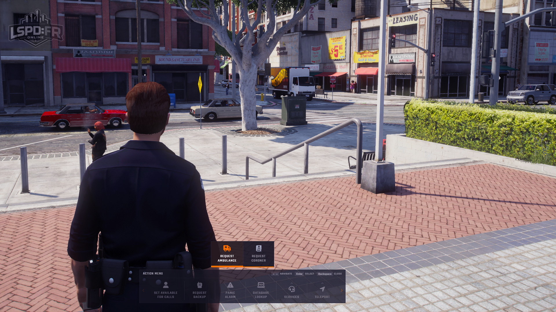 An Action Menu submenu