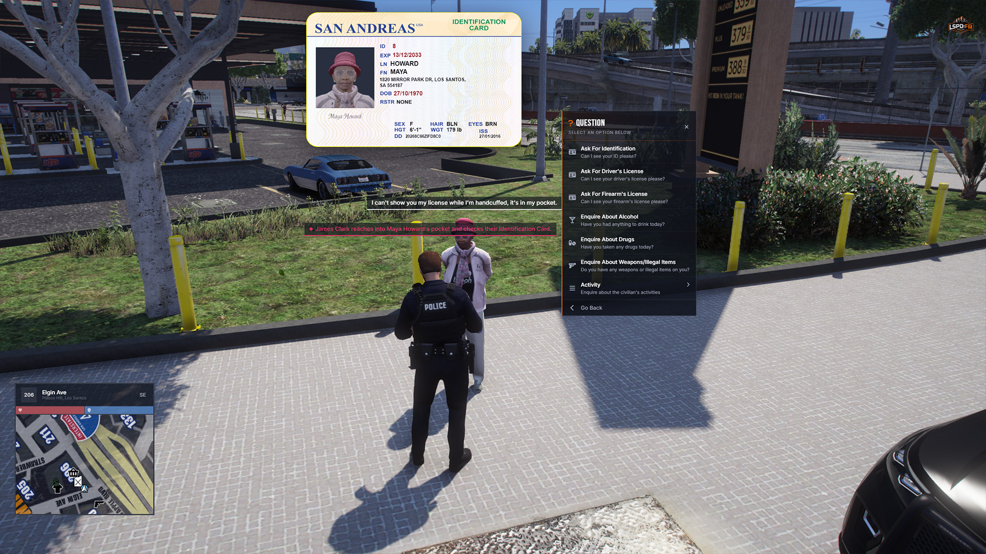 The interaction experience with an NPC