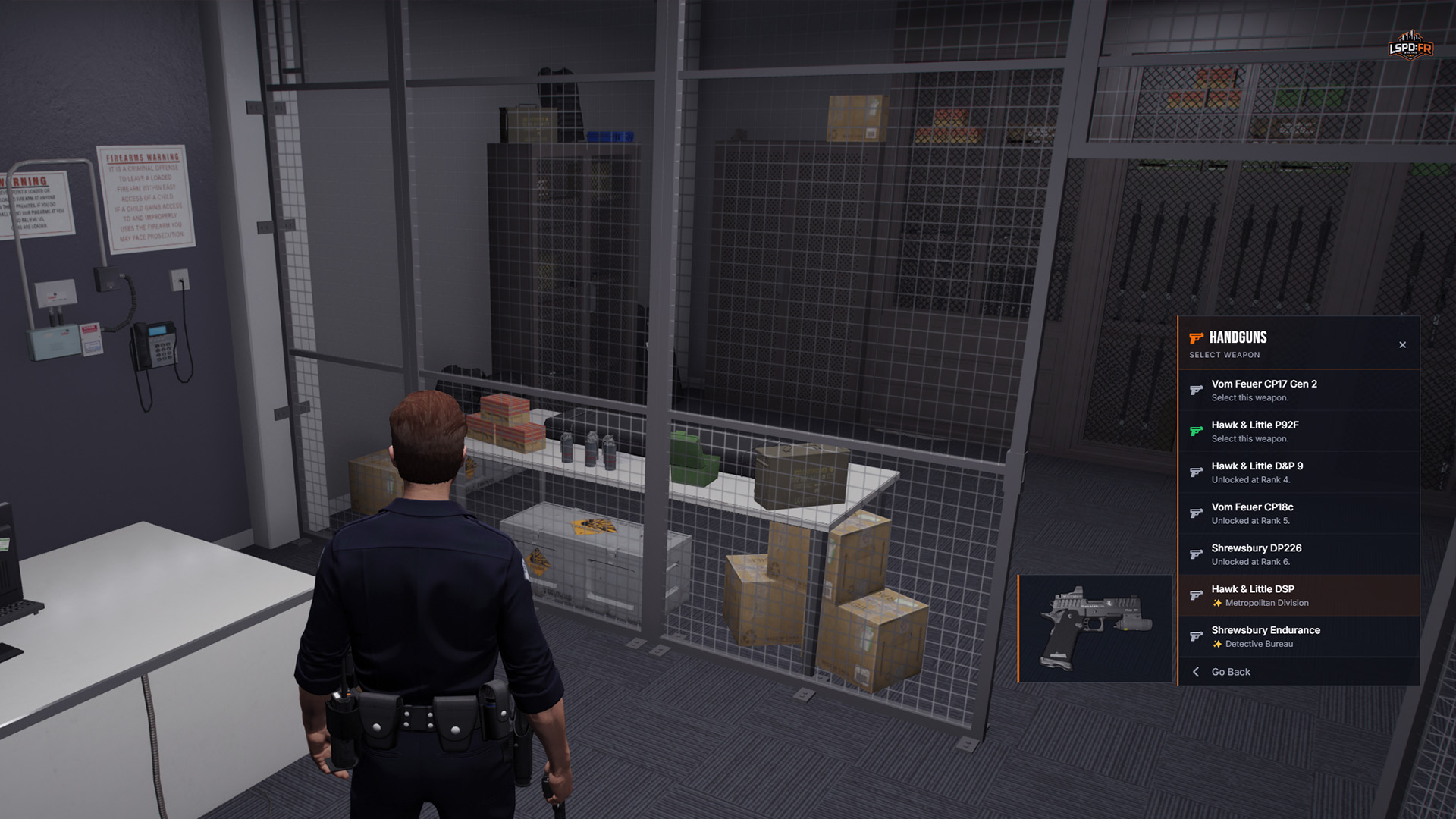 The station armoury